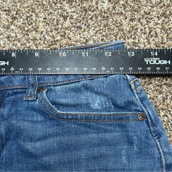 Wax Jean Blue Distressed Mini Skirt - Picture 8 of 13